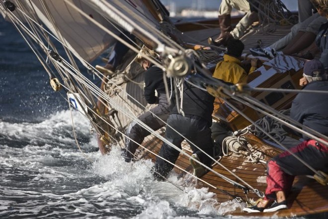 High waters on deck -  Les Voiles de St. Tropez 2008 ©  Rolex / Carlo Borlenghi http://www.carloborlenghi.net